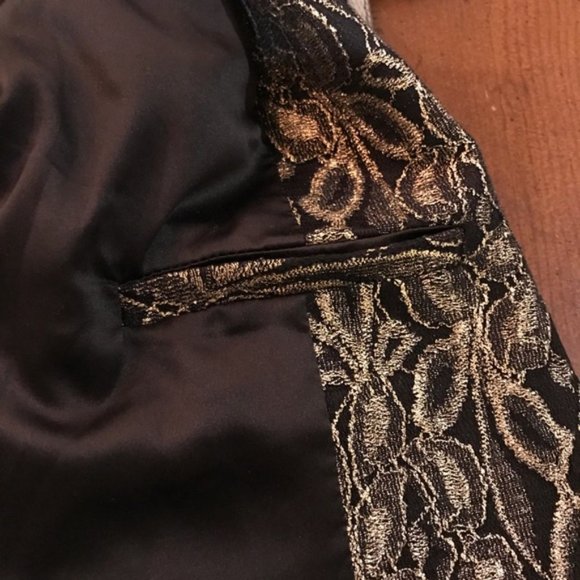 7 FOR ALL MANKIND Metallic Jacquard Blazer Sz. SM - Picture 15 of 15